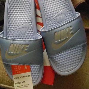 NIB Nike powder blue sandal
